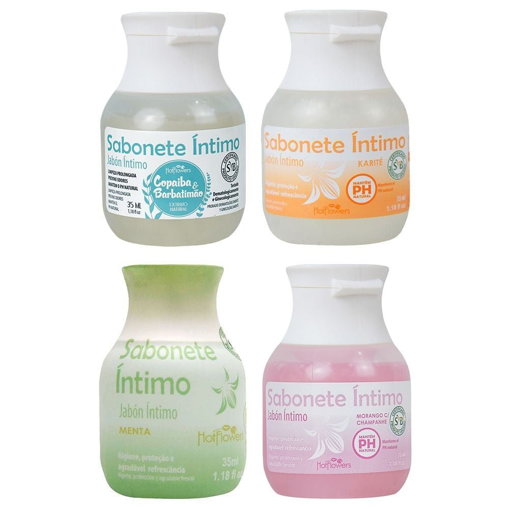 Sabonete íntimo Líquido 35ml Hot Flowers
