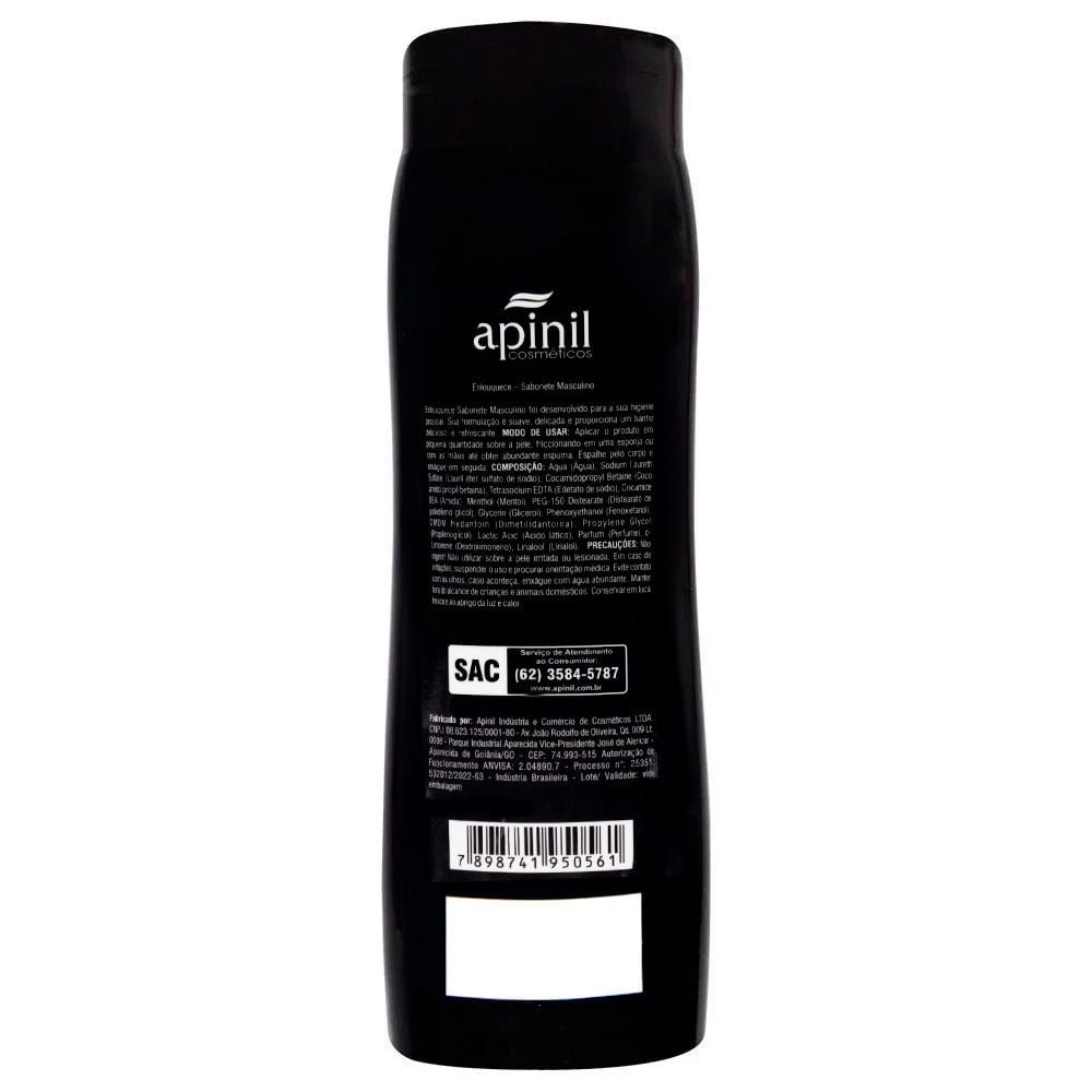 Sabonete Líquido Masculino 200ml Apinil