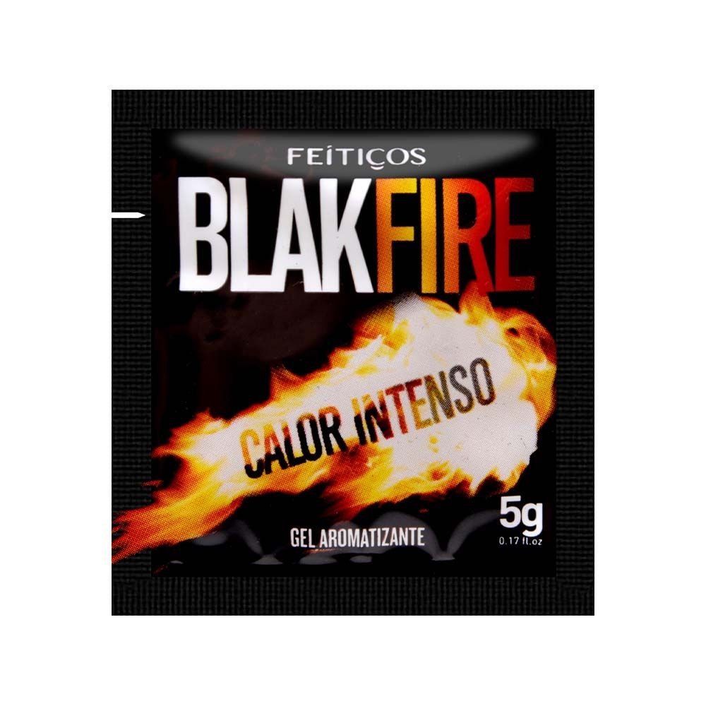 Sachê Blak Fire Calor Intenso Gel Comestível 5g Feitiços