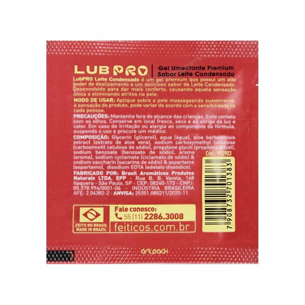 Sachê Lubpro Leite Condensado 3g Feitiços