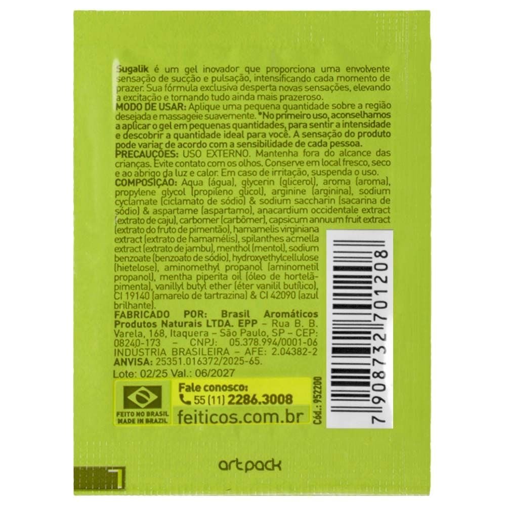 Sachê Sugalik Sugador Pulsador Líquido 1g Feitiços