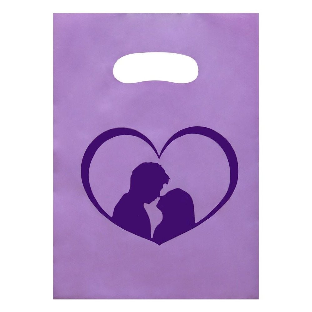 Sacolas Para Casal Roxo 30 X 40cm 20 Unidades