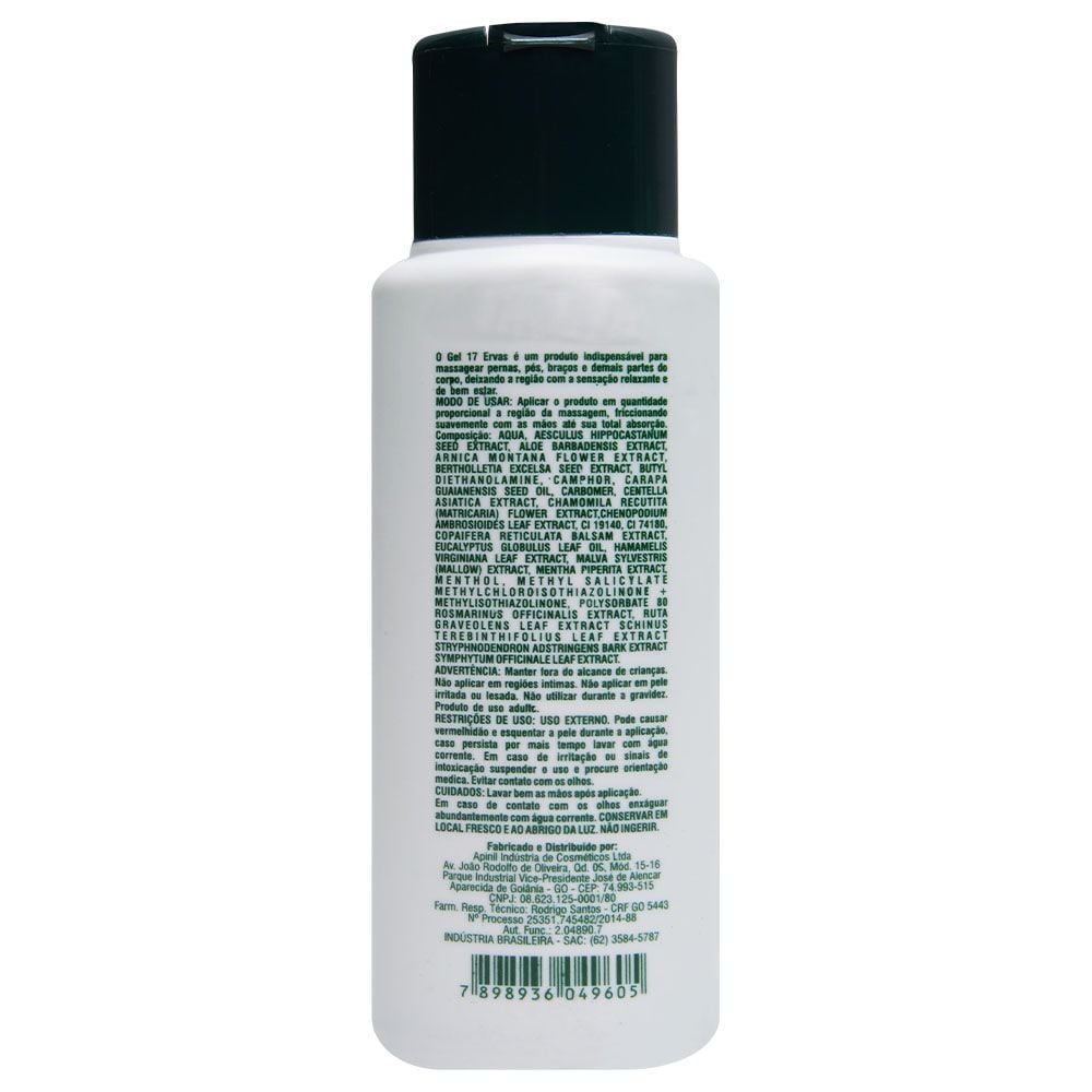 Sebo De Carneiro Gel 17 Ervas 190g Apinil