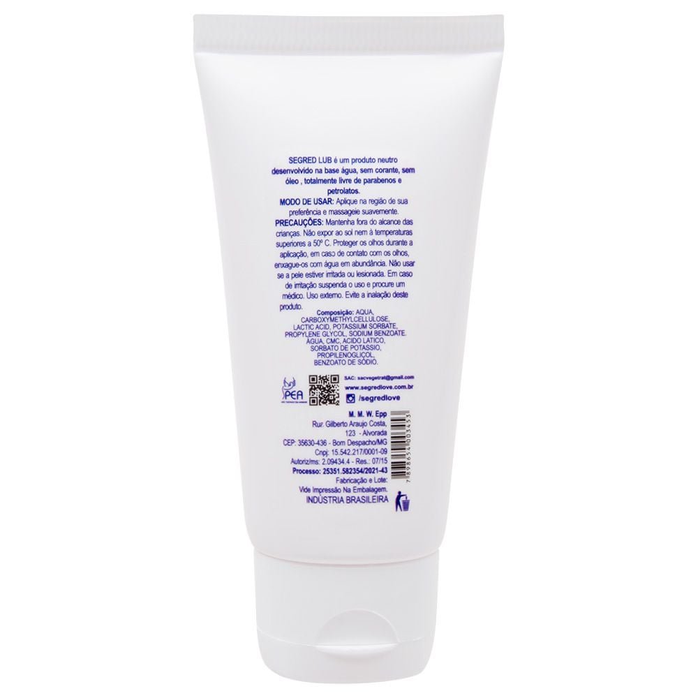Segred Lub Gel Corporal Neutro 70g Segred Love