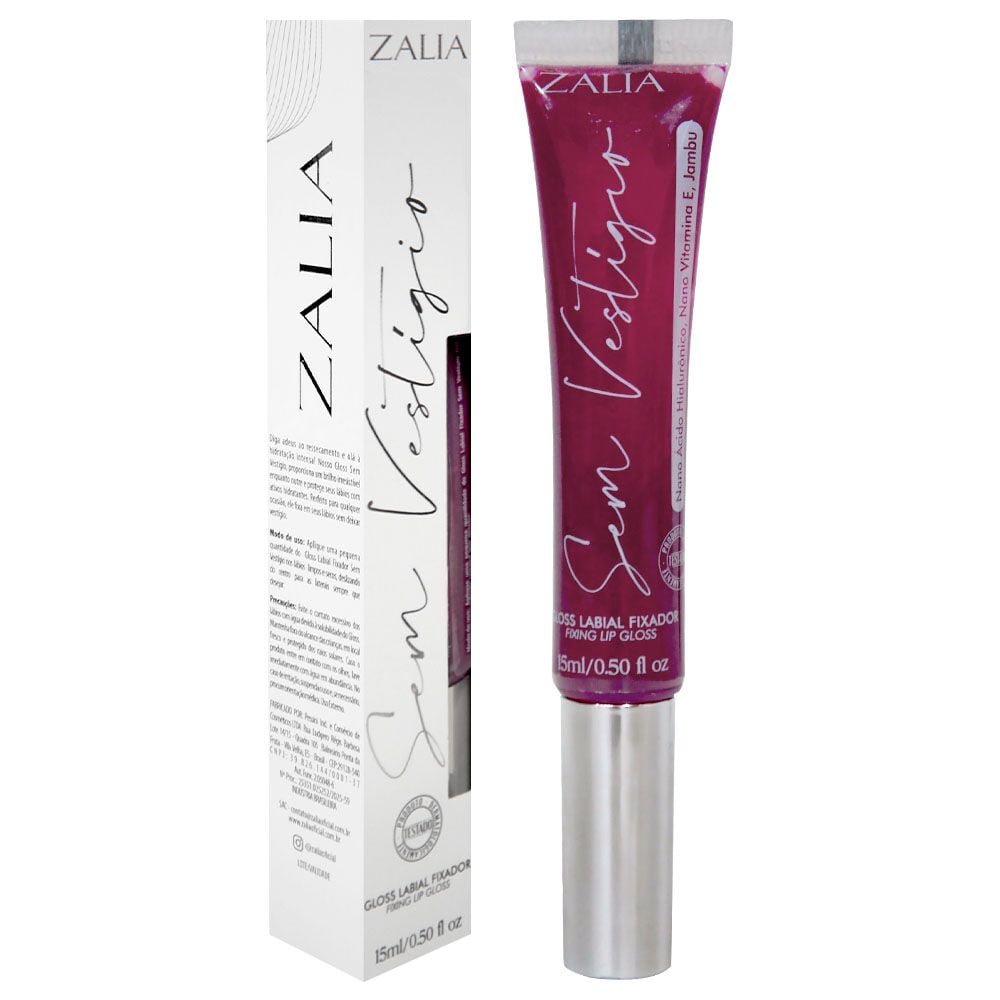Sem Vestígio Gloss Labial Com Jambu 15ml Zalia