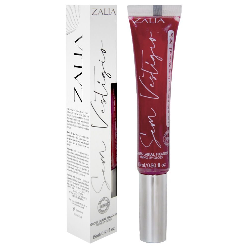 Sem Vestígio Gloss Labial Com Jambu 15ml Zalia