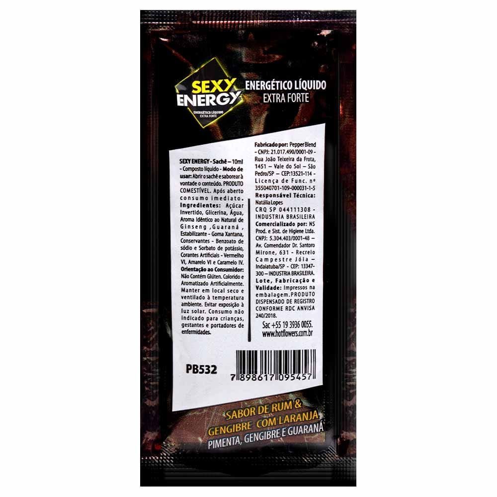Sexy Energy Energético Líquido 10ml Hot Flowers