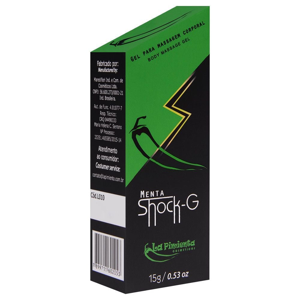 Shock-g Gel Eletrizante Beijável 15g La Pimienta