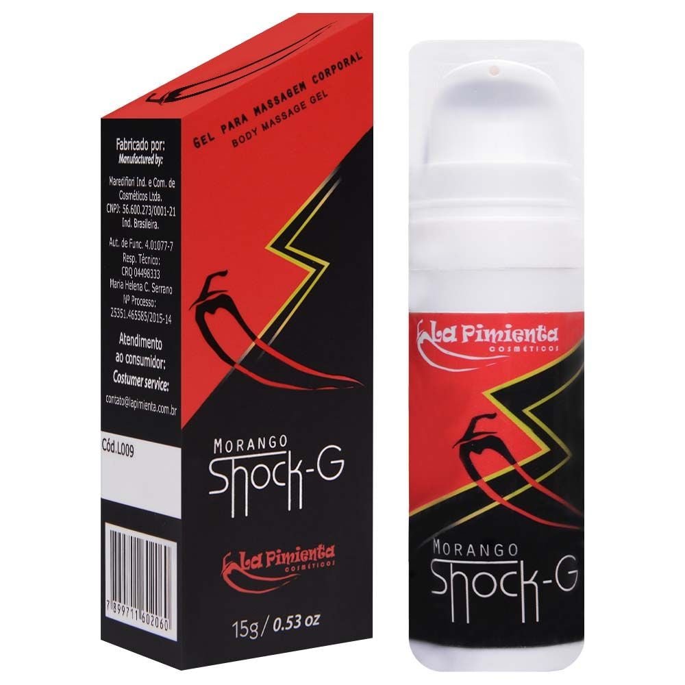 Shock-g Gel Eletrizante Beijável 15g La Pimienta
