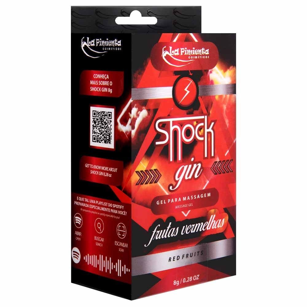 Shock Gin Vibrador Líquido 8g La Pimienta