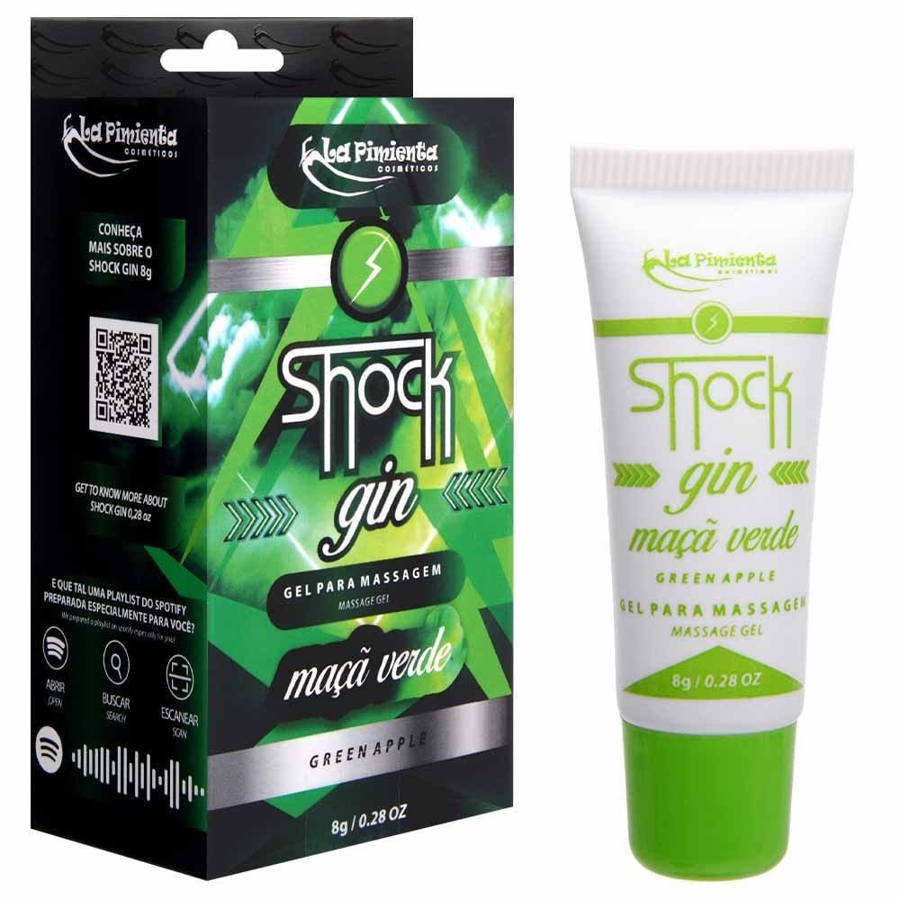 Shock Gin Vibrador Líquido 8g La Pimienta