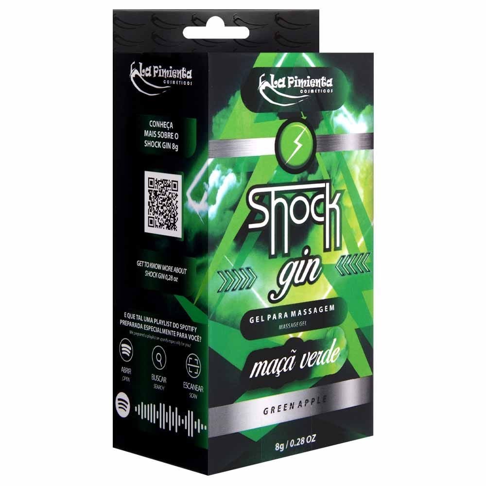 Shock Gin Vibrador Líquido 8g La Pimienta