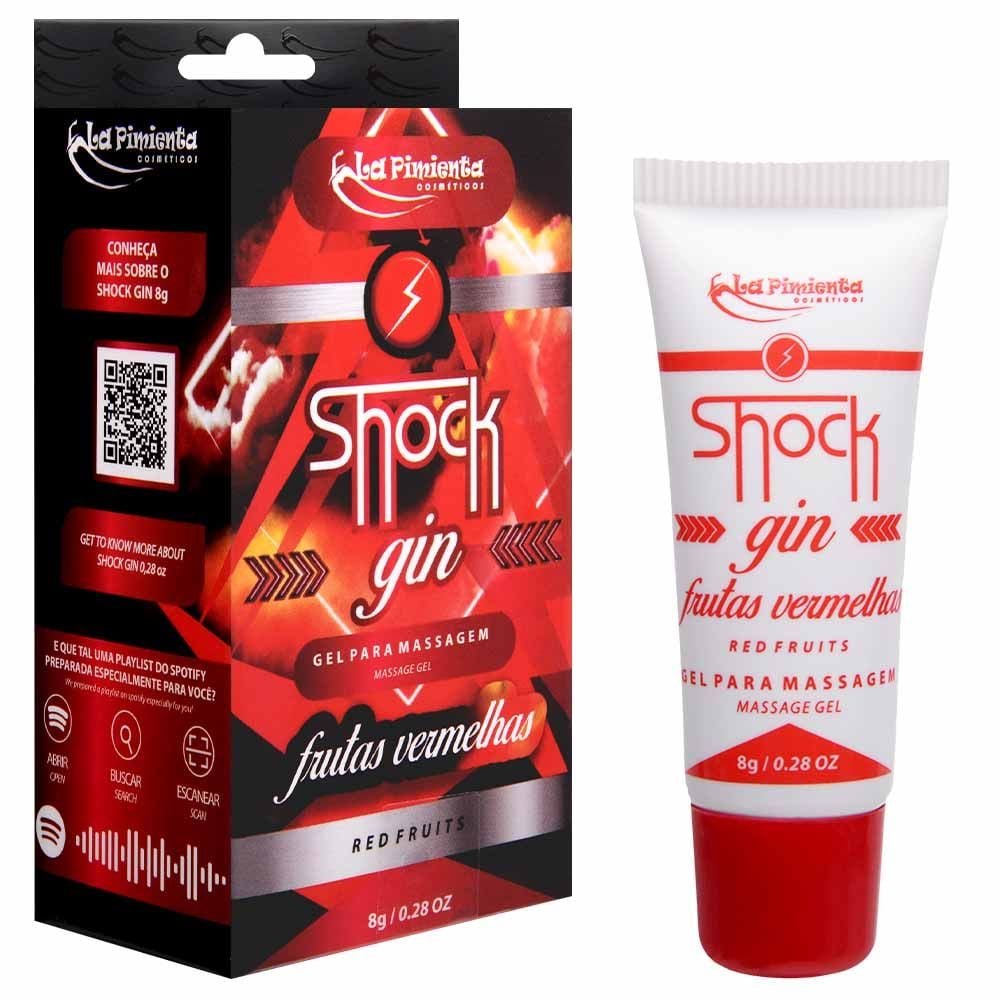 Shock Gin Vibrador Líquido 8g La Pimienta