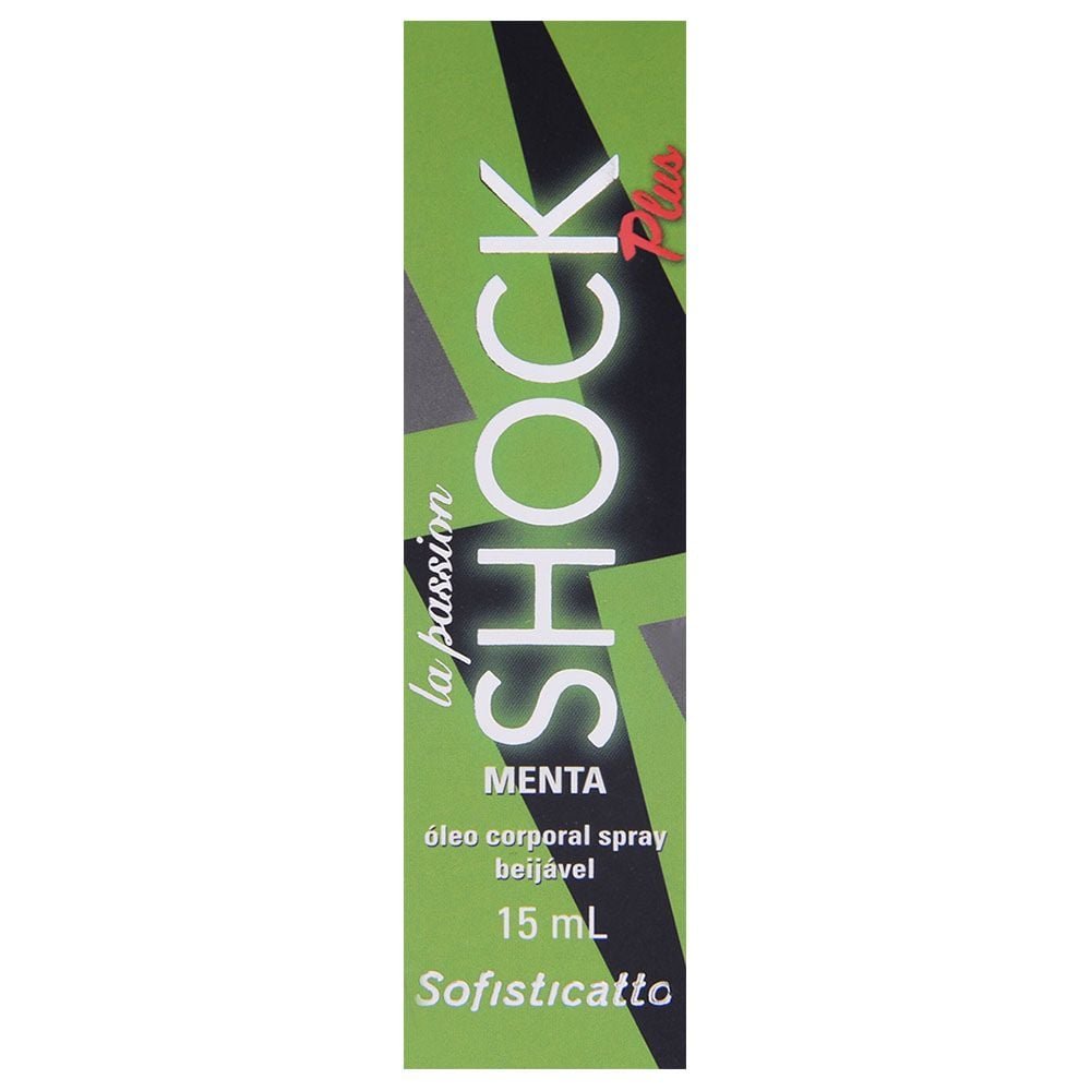 Shock Plus óleo Eletrizante Beijável Spray 15ml Sofisticatto