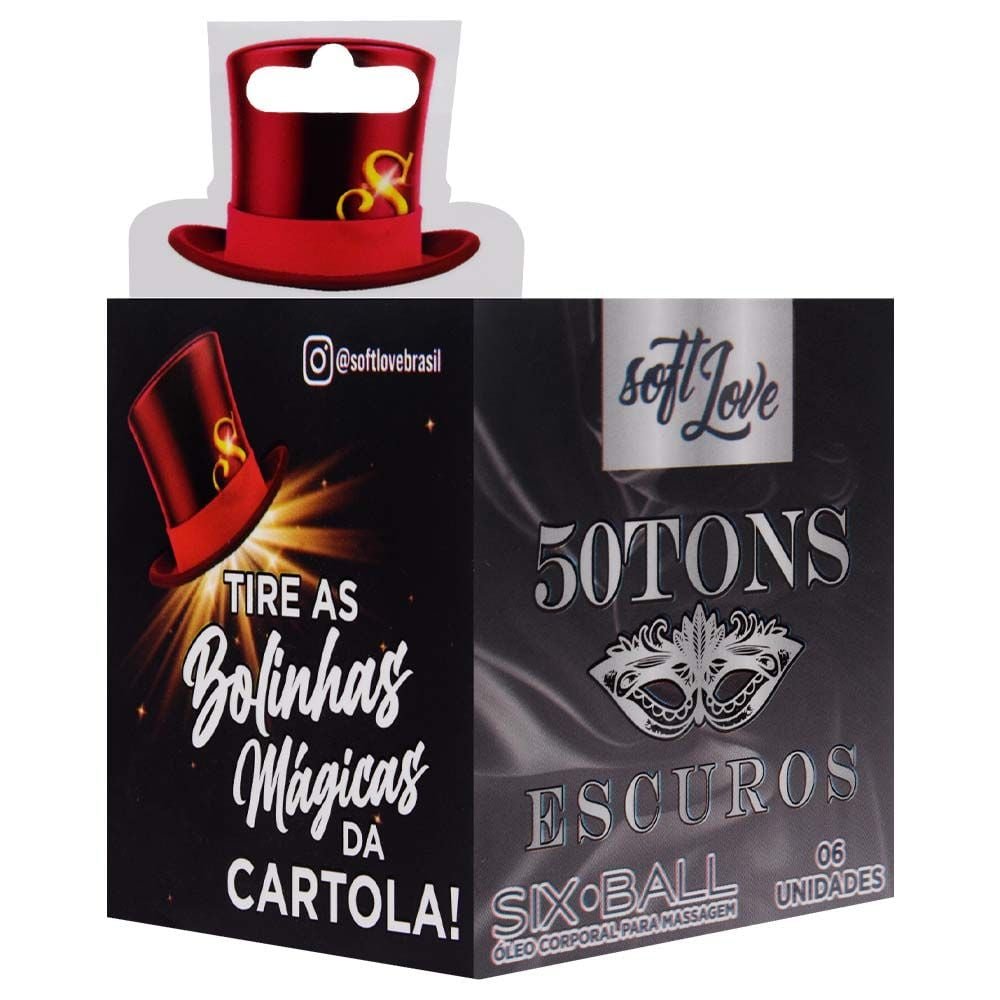 Six Ball 50tons Escuros Bolinha 6 Unidades Soft Love