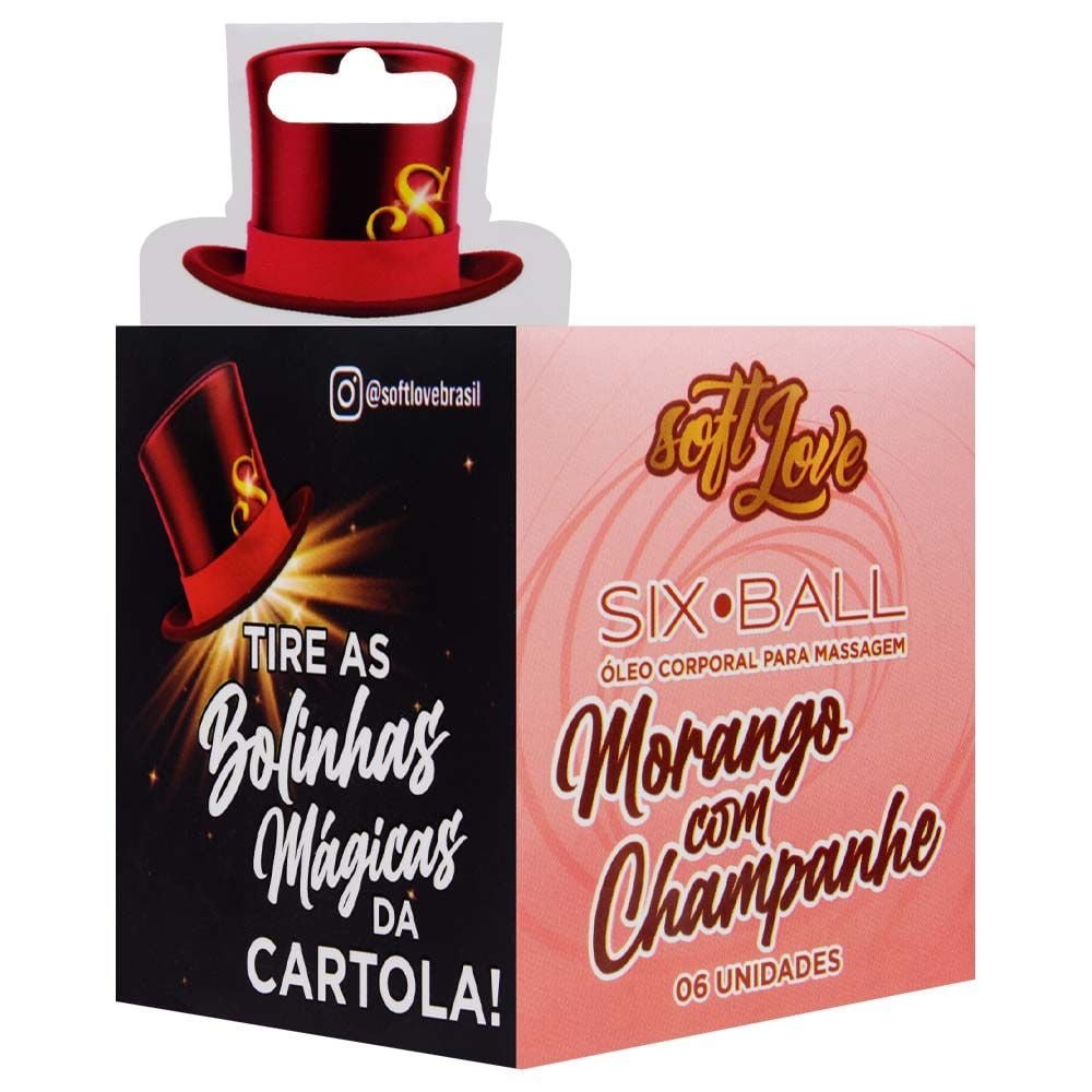 Six Ball Bolinha Beijável 6 Unidades Soft Love