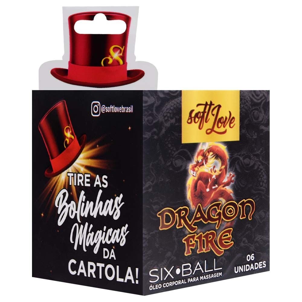 Six Ball Dragon Fire Bolinha Excitante 6 Unidades Soft Love