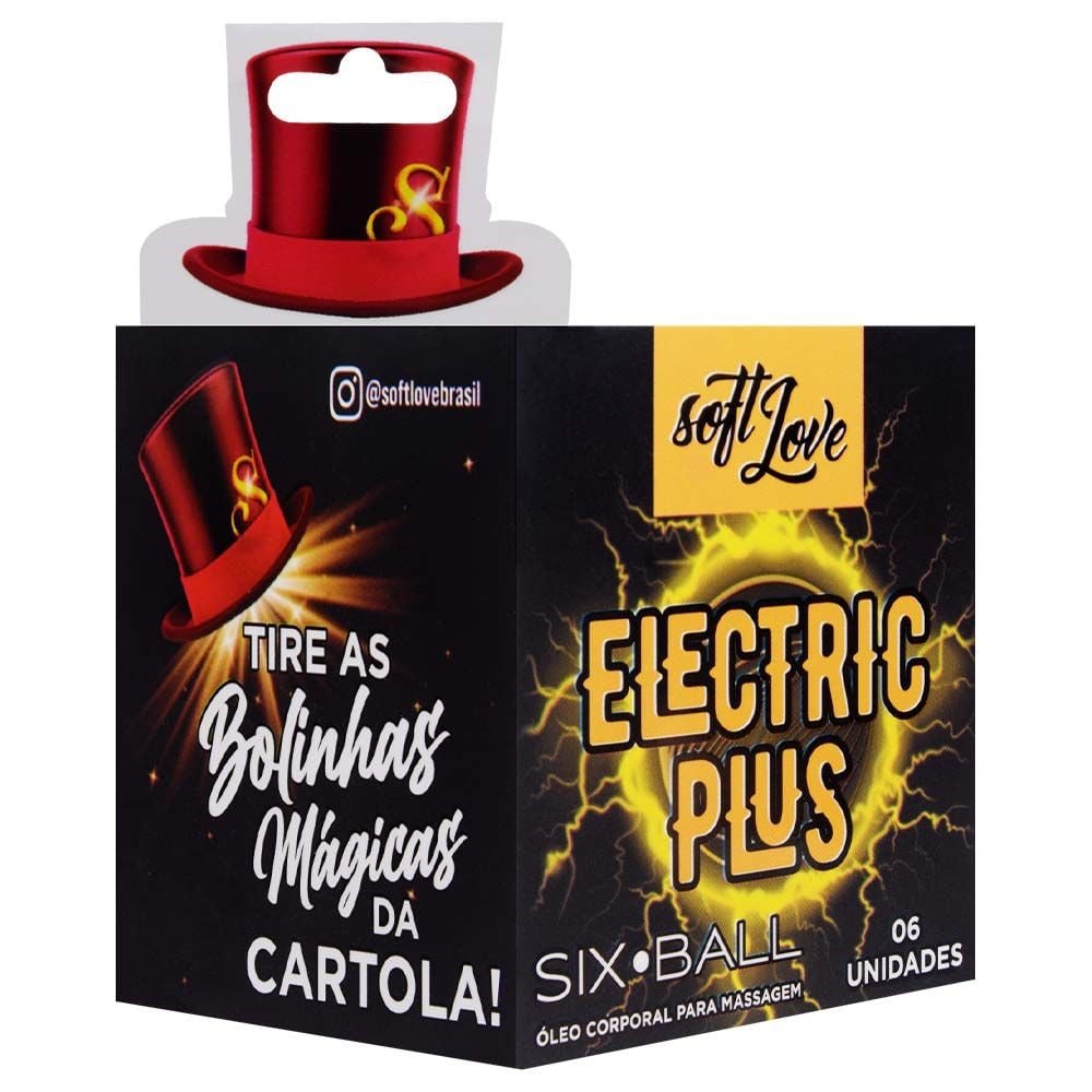 Six Ball Eletric Plus Bolinha Vibra 6 Unidades Soft Love