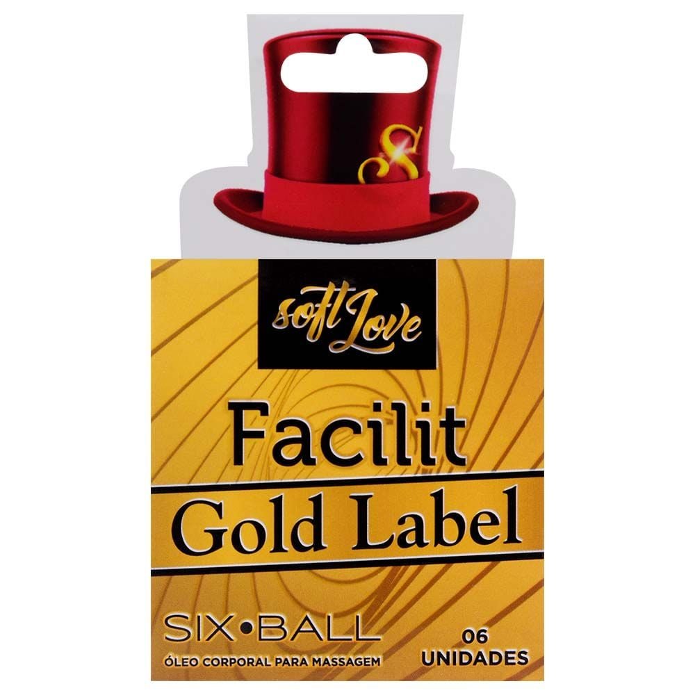 Six Ball Facilit Gold Label Bolinha 6 Unidades Soft Love
