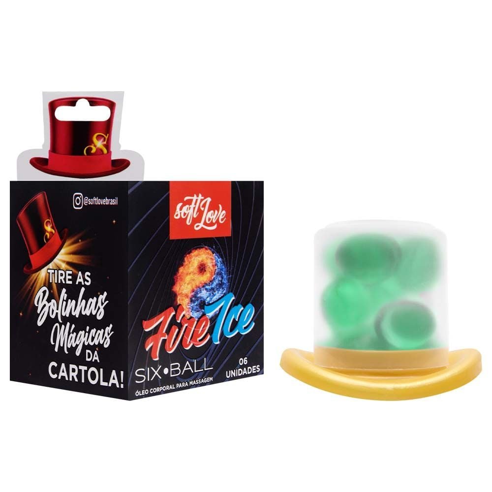 Six Ball Fire Ice Bolinha Excitante 6 Unidades Soft Love