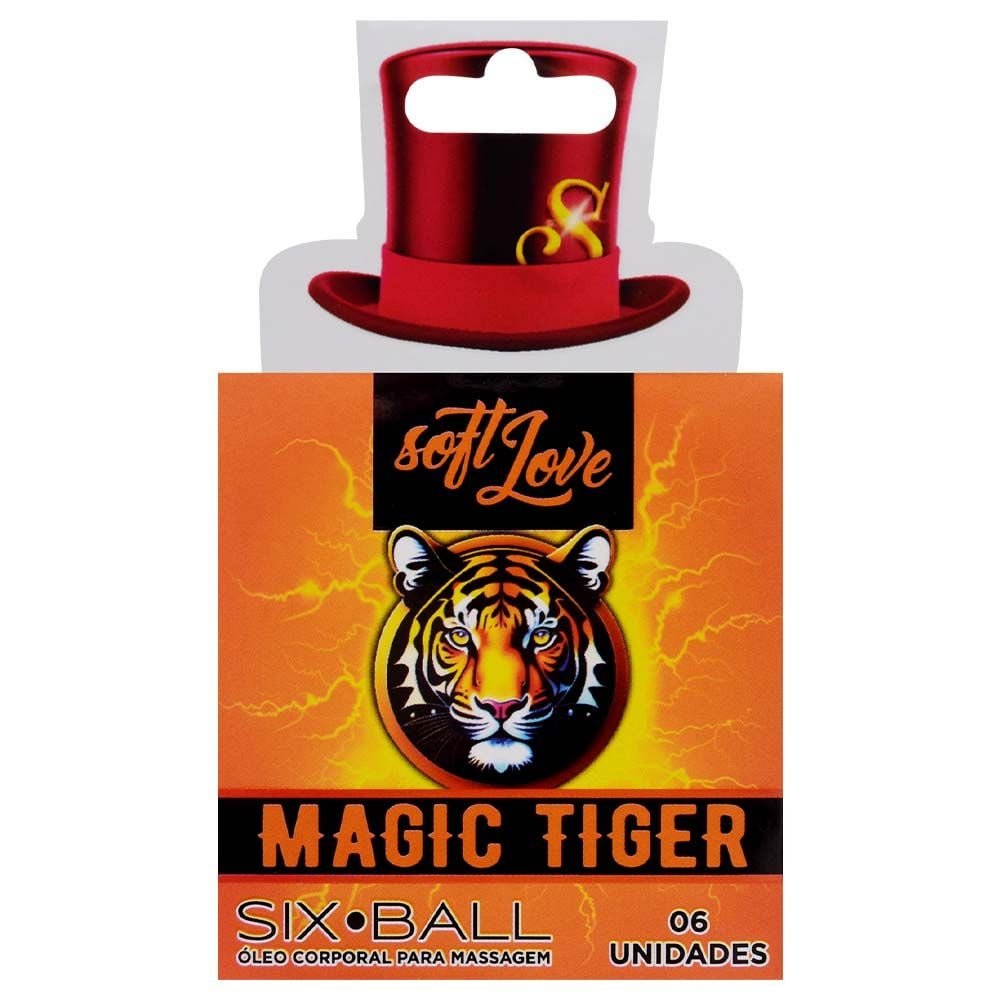 Six Ball Magic Tiger Bolinha Hot 6 Unidades Soft Love