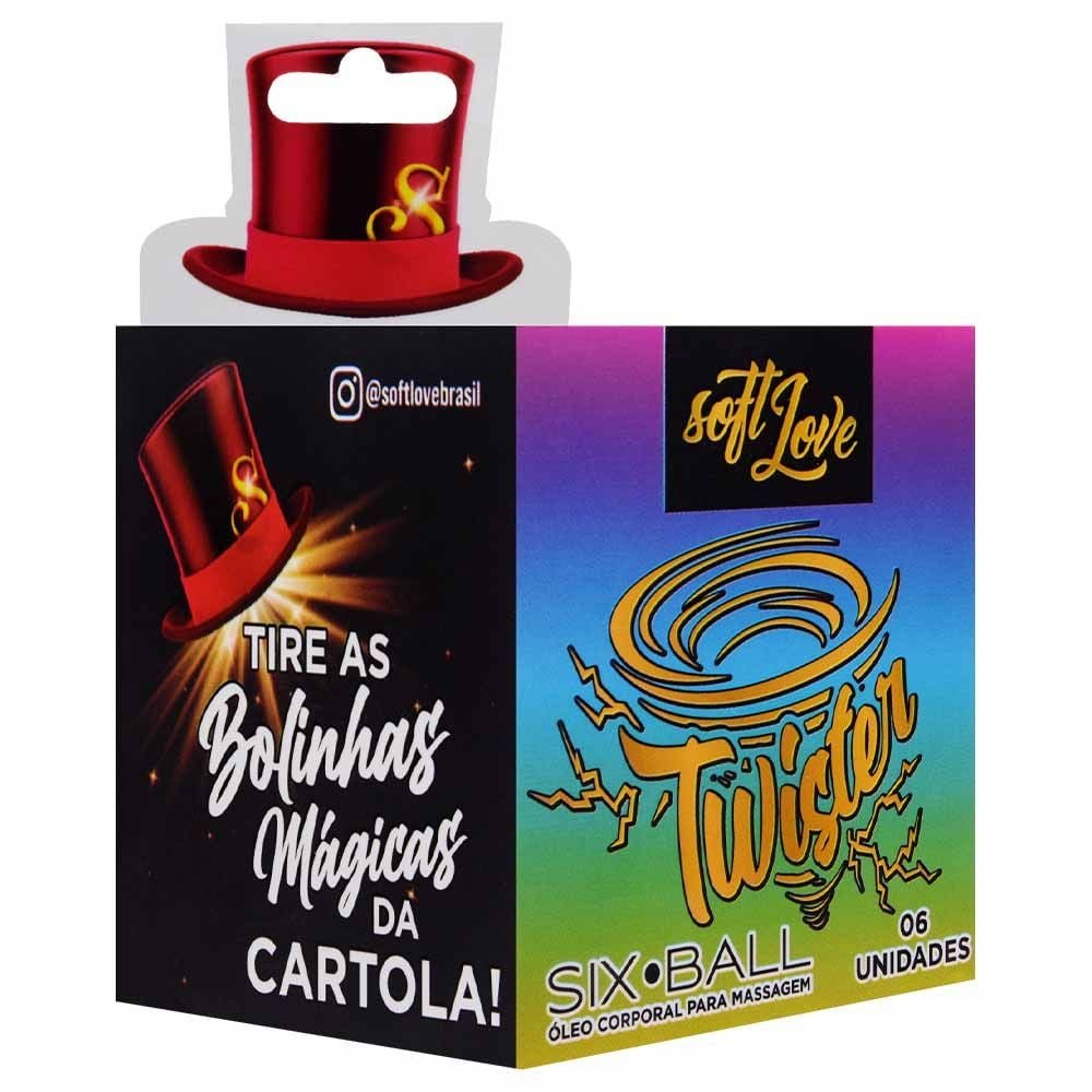 Six Ball Twister Bolinha Excitante 6 Unidades Soft Love