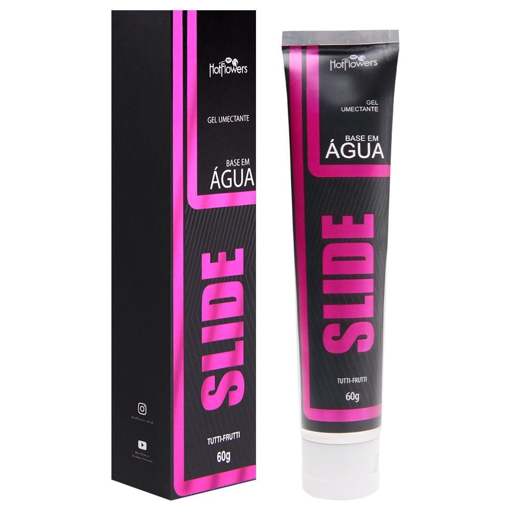 Slide Gel Lubrificante íntimo 60g Hot Flowers