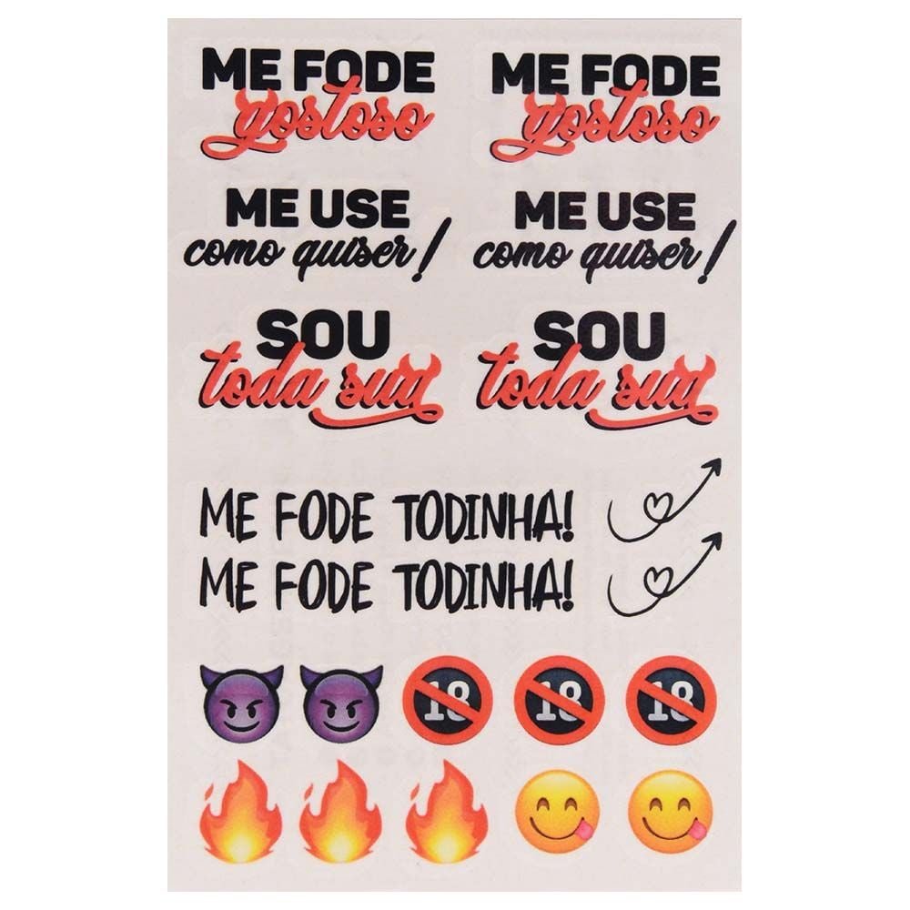 Sou Toda Sua Tatuagem Temporária 10 X 15cm Sedux