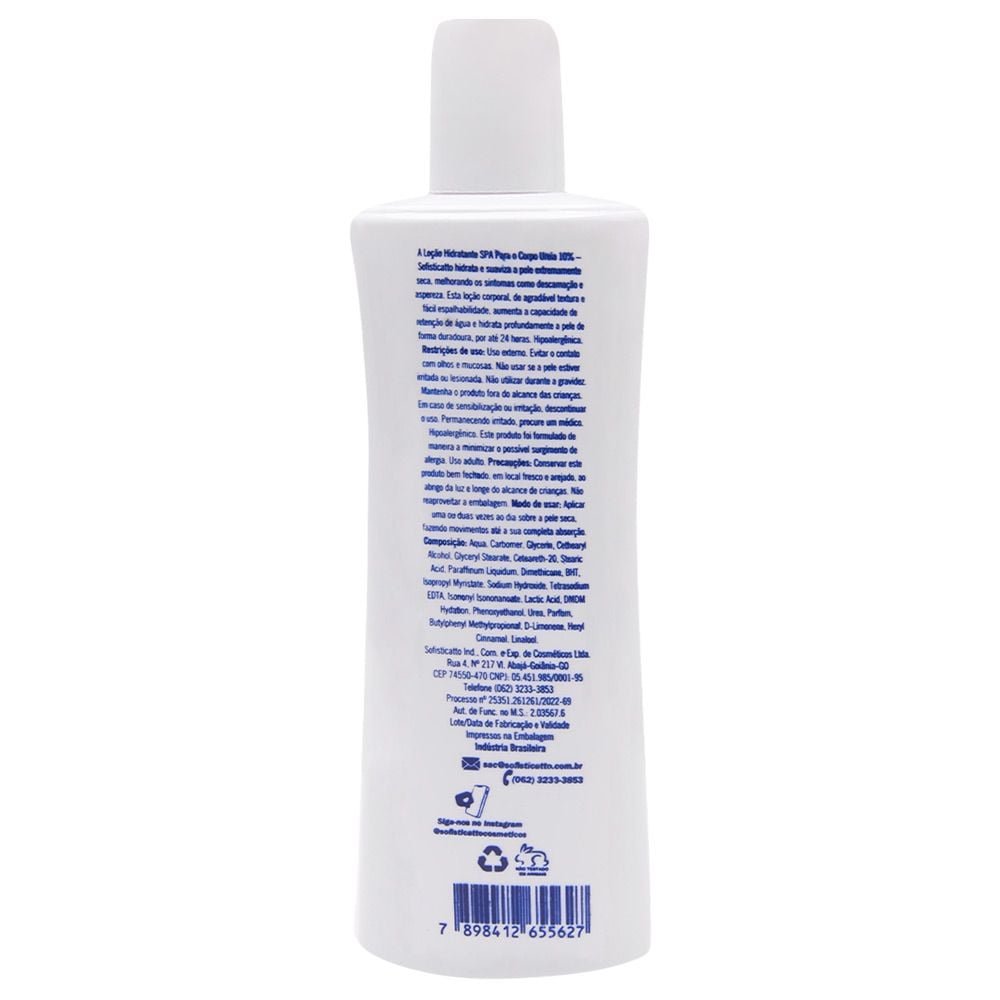 Spa Para O Corpo Hidratante Ureia 10% 300ml Sofisticatto