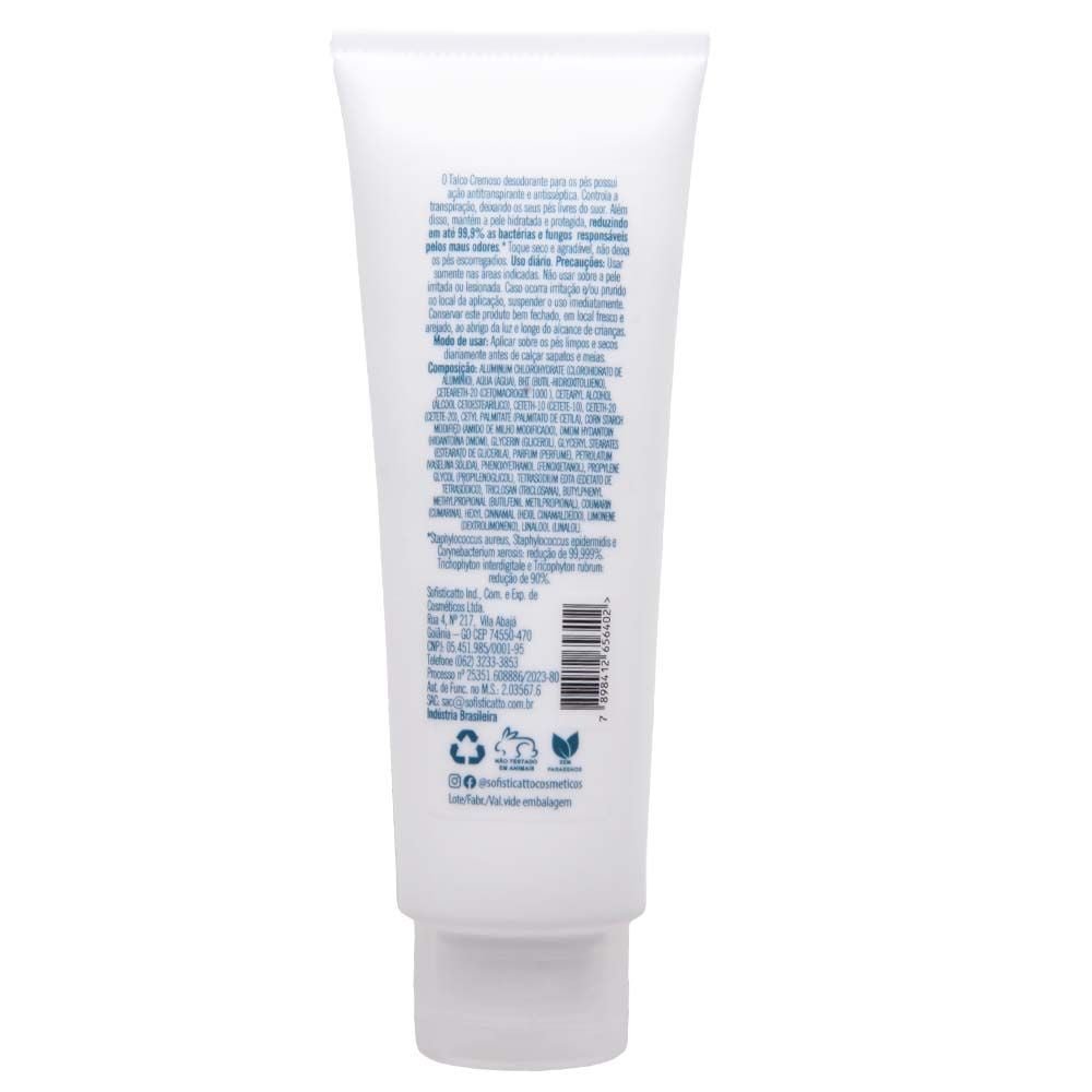 Spa Talco Cremoso Desodorante Pés 100g Sofisticatto