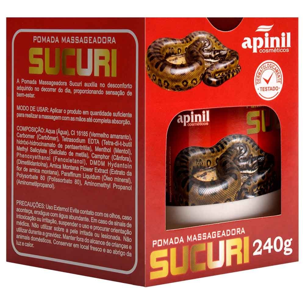 Sucuri Pomada Massageadora 240g Apinil