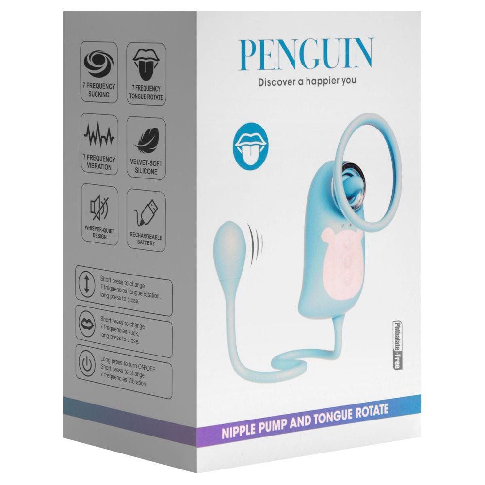 Sugador Clitoriano Penguin Língua E Bullet Vipmix