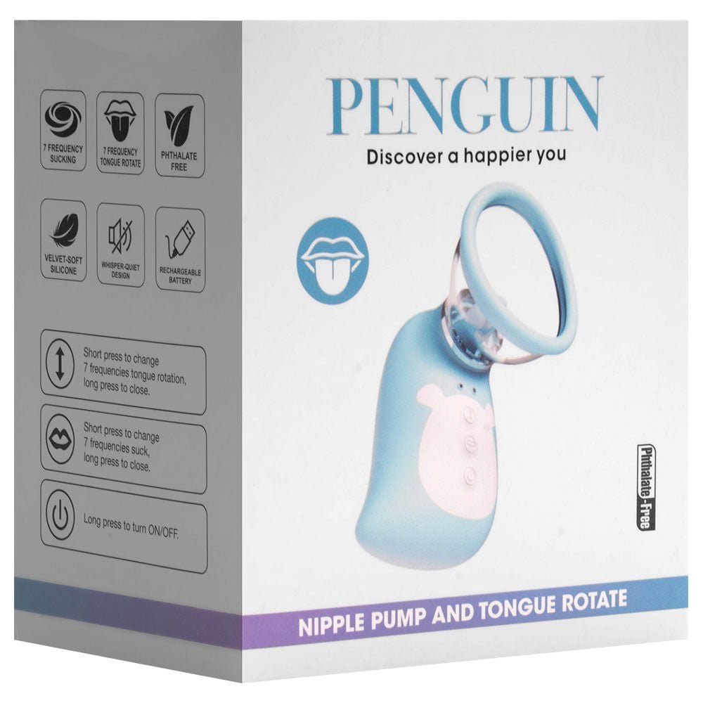 Sugador Clitoriano Penguin Língua Rotativa Vipmix
