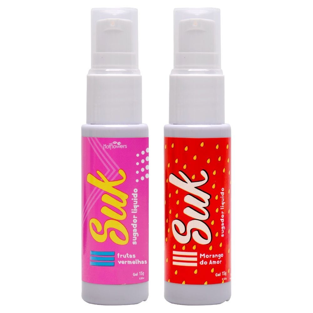 Suk Sugador Líquido Beijável 15g Hot Flowers