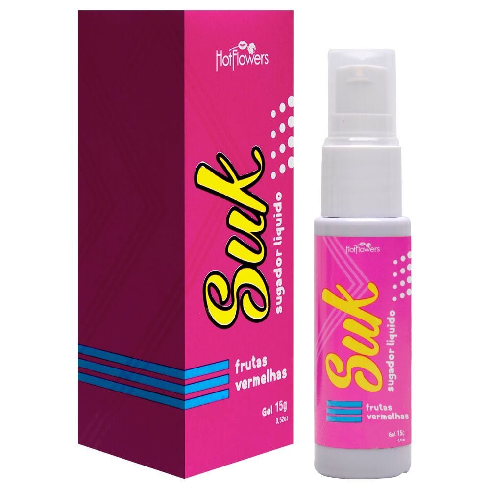 Suk Sugador Líquido Beijável 15g Hot Flowers