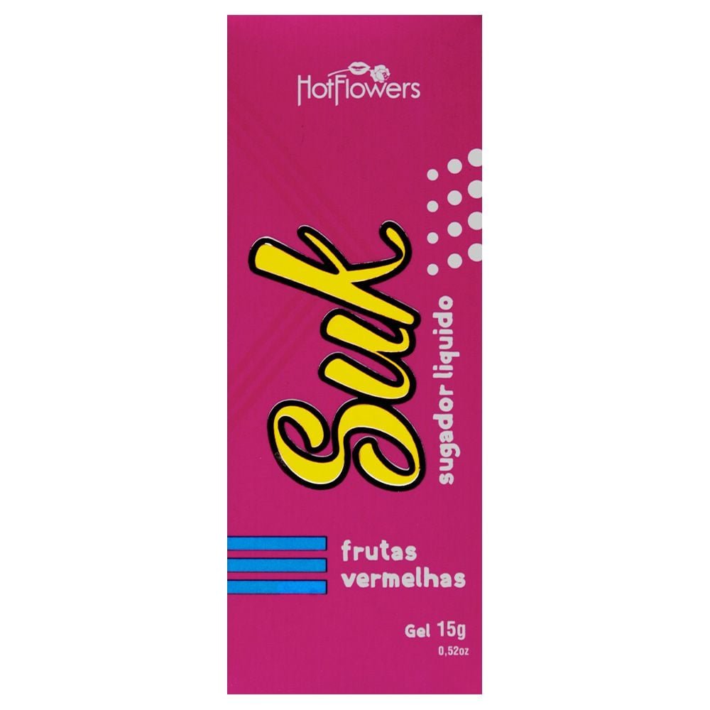 Suk Sugador Líquido Beijável 15g Hot Flowers