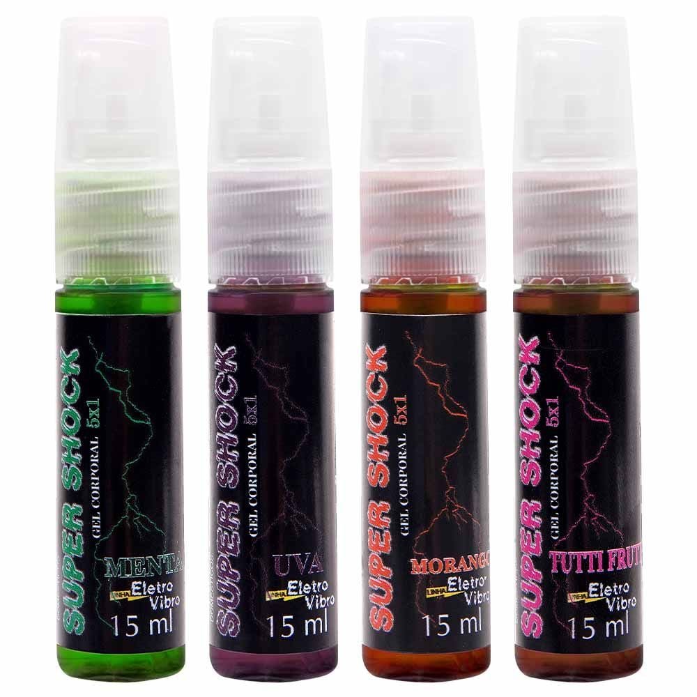 Super Shock Excitante Elétrico Spray Unissex 15ml Garji