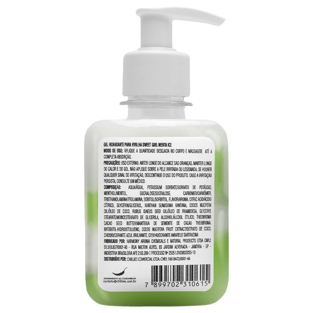 Sweet Girl Gel Hidratante Virilha 240g Chillies