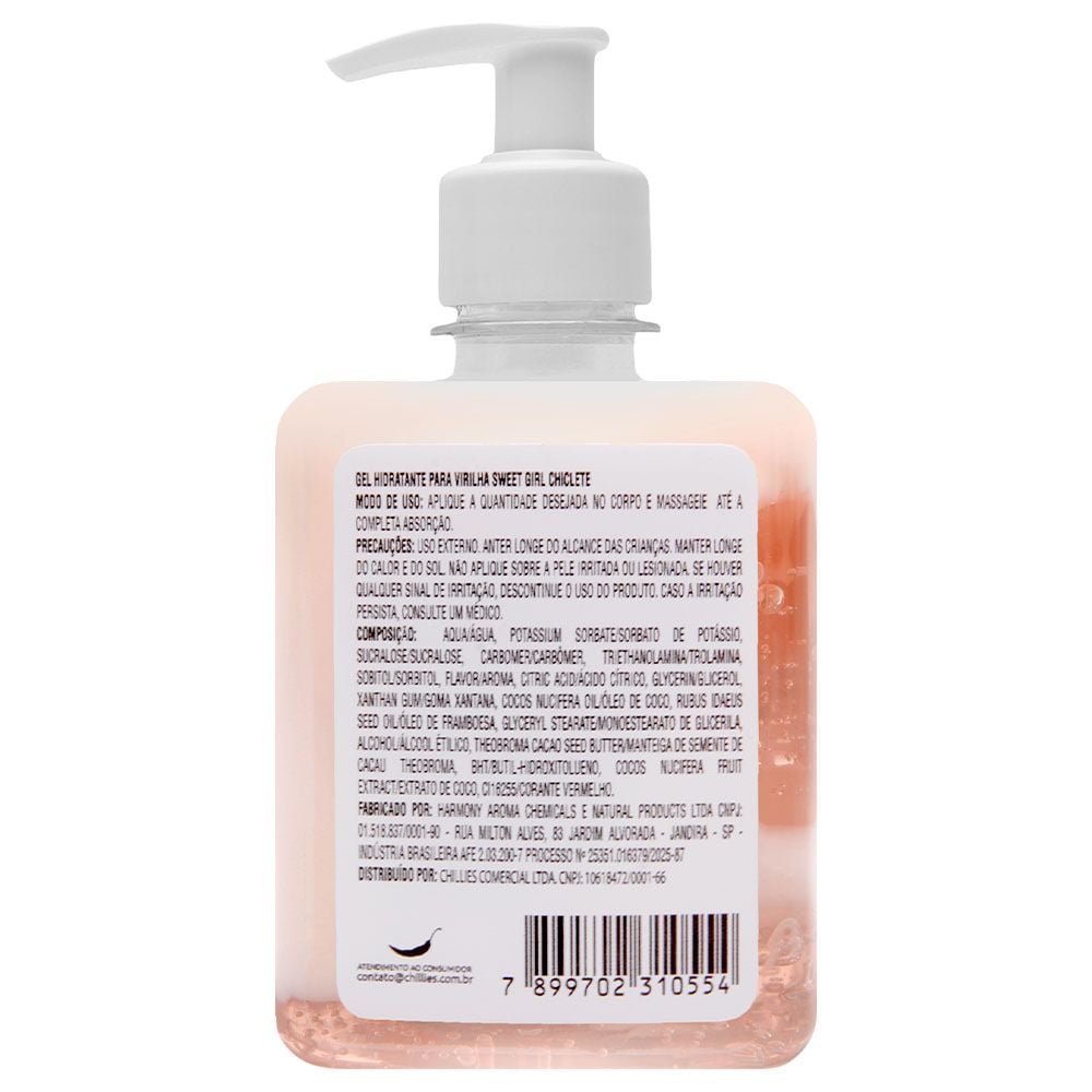 Sweet Girl Gel Hidratante Virilha 240g Chillies