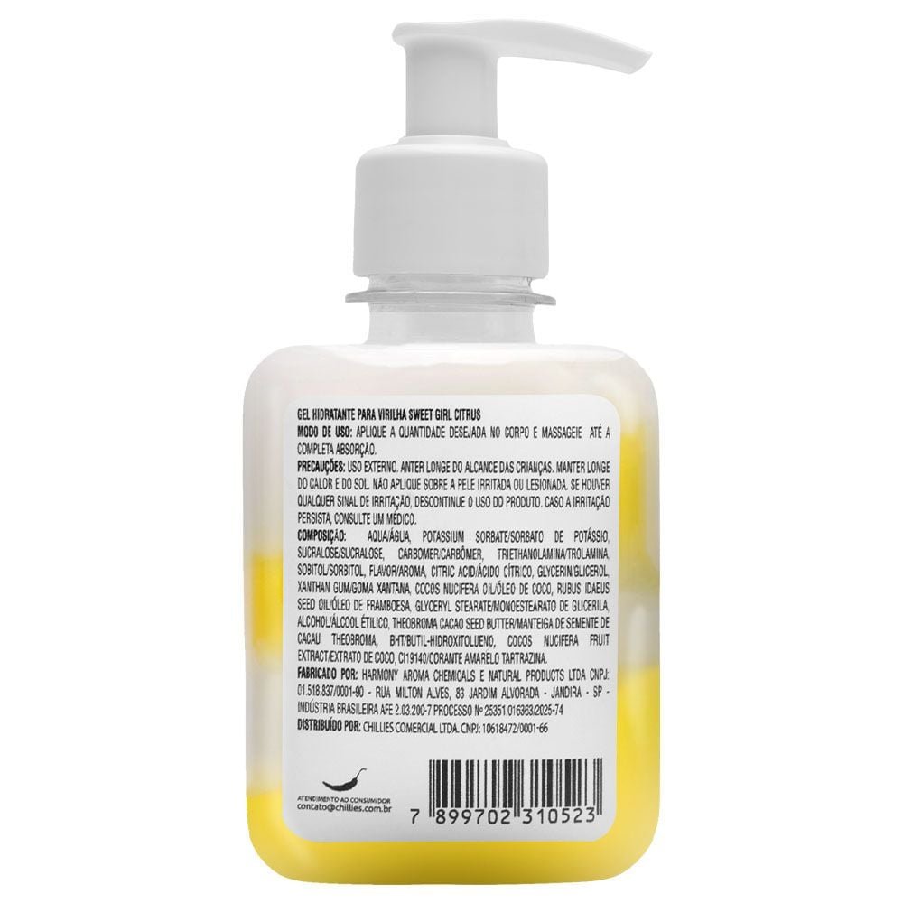 Sweet Girl Gel Hidratante Virilha 240g Chillies