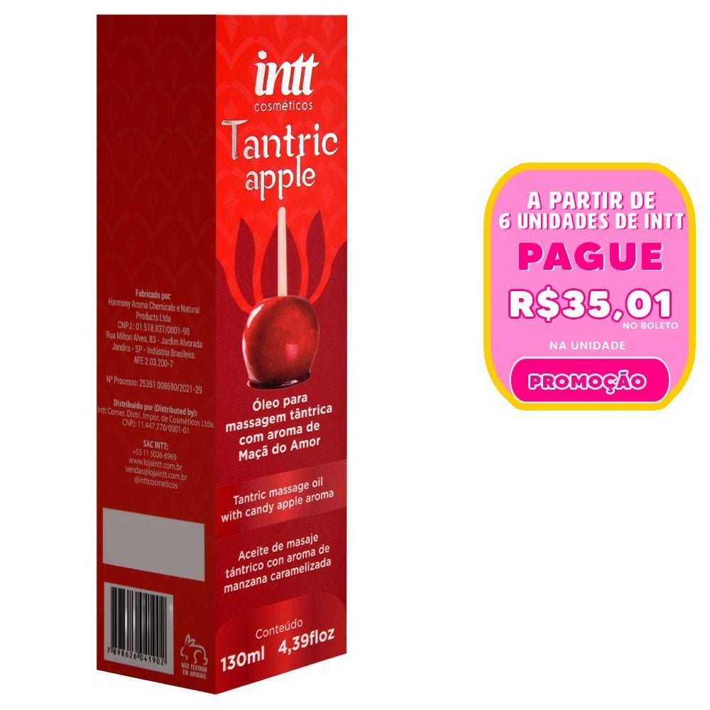 Tantric Apple óleo Corpo Maçã Do Amor 130ml Intt