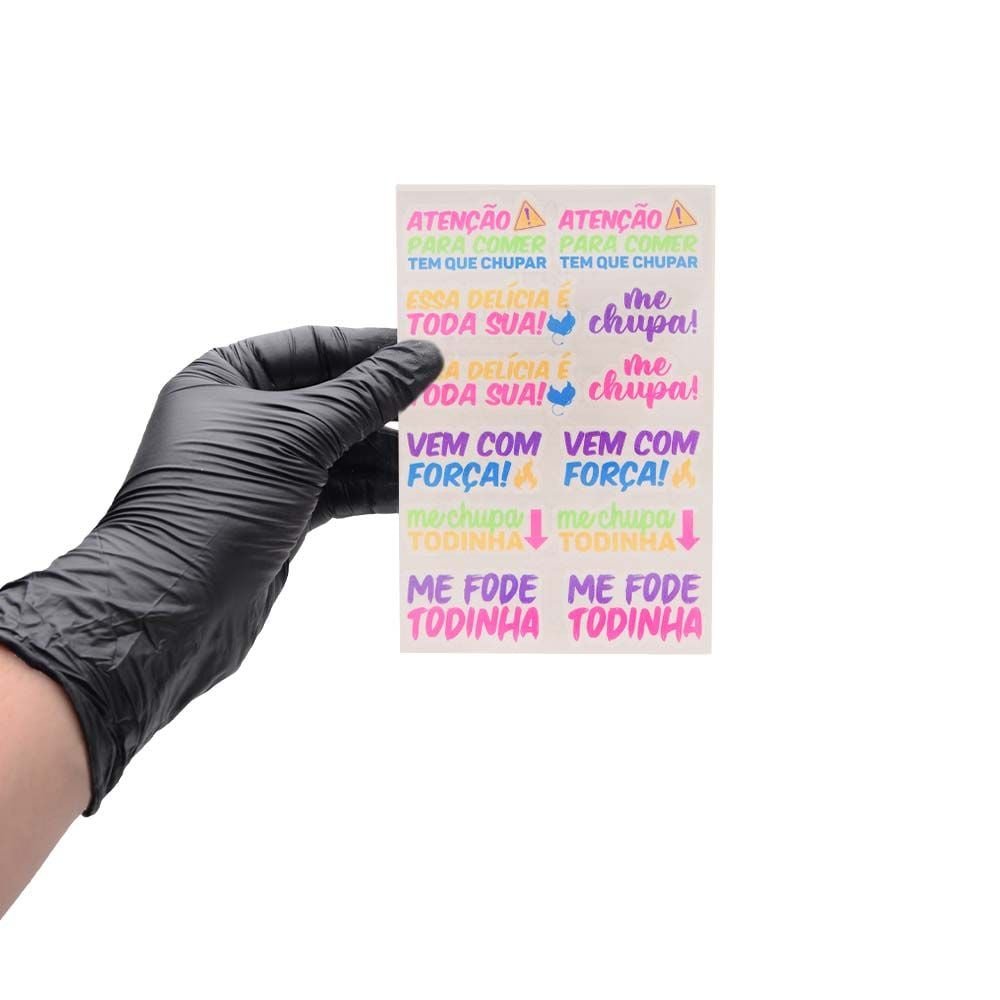 Tem Que Chupar Tatuagem Neon 10 X 15cm Sedux