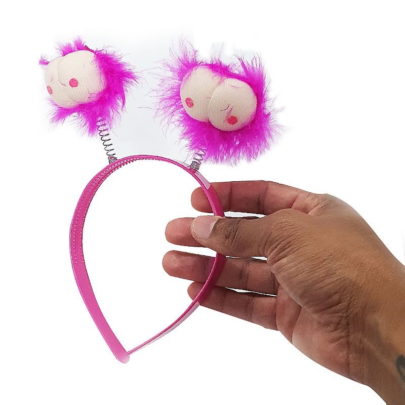 Tiara de Peitos com Pelúcia
