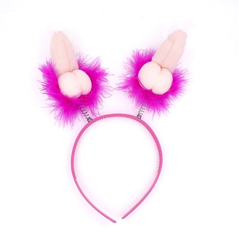 Tiara de Pênis com Pelúcia