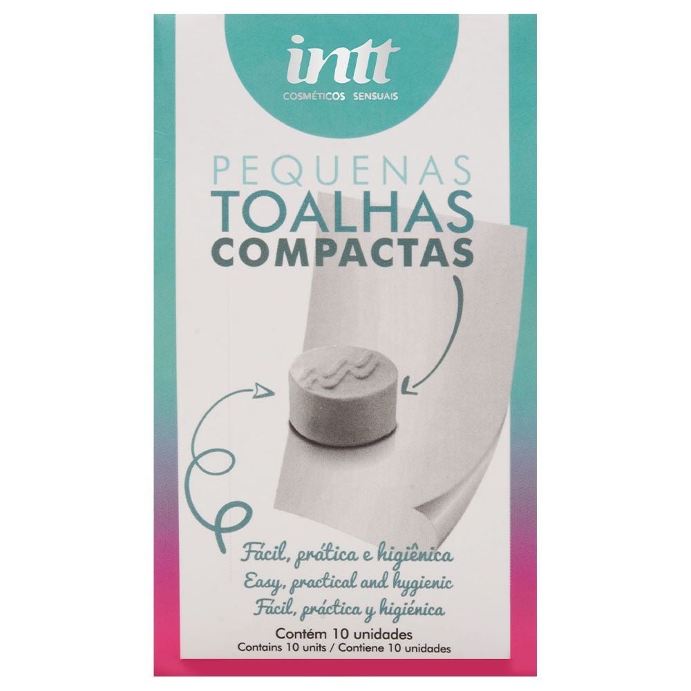 Toalhas Compactas Caixa Com 10 Unidades Intt