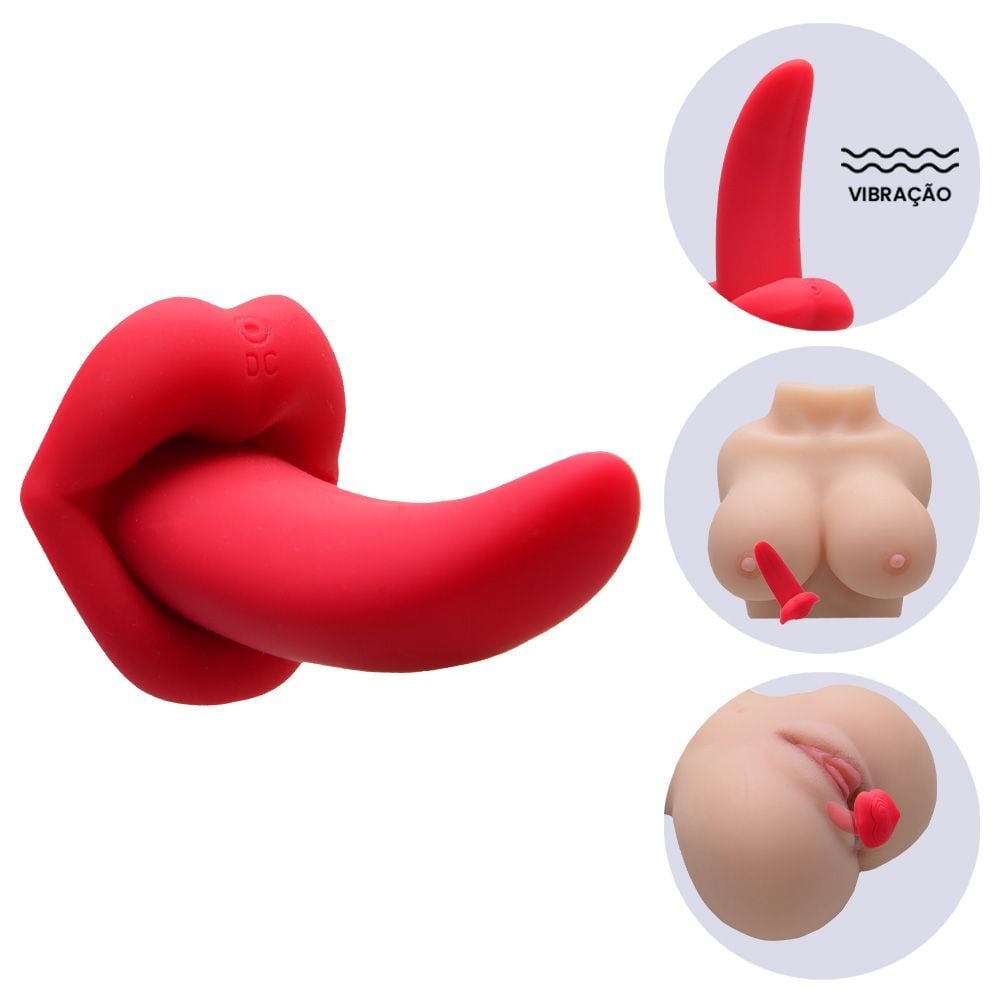 Tongue Vibrator Língua 10 Vibrações Vipmix