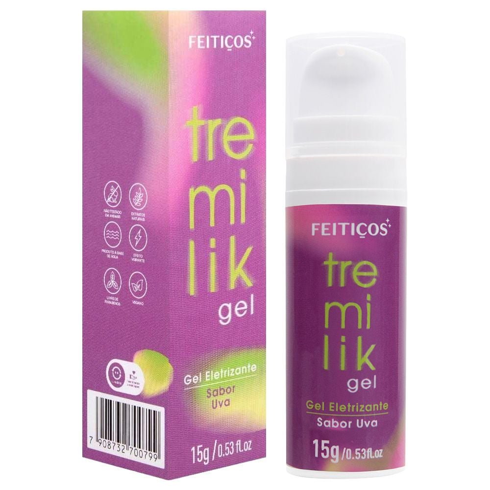 Tremilik Gel Eletrizante Beijável 15g Feitiços