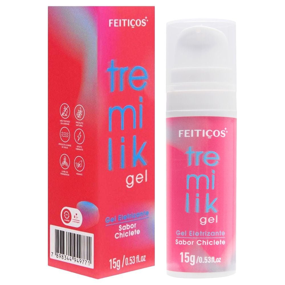 Tremilik Gel Eletrizante Beijável 15g Feitiços