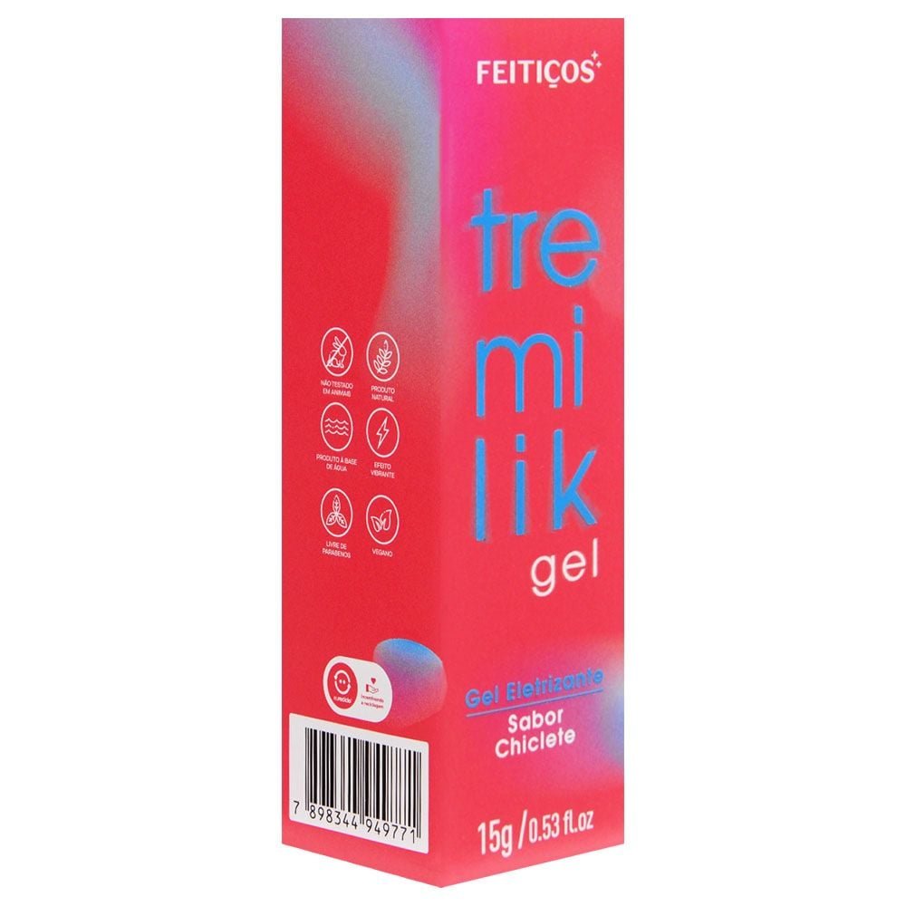 Tremilik Gel Eletrizante Beijável 15g Feitiços