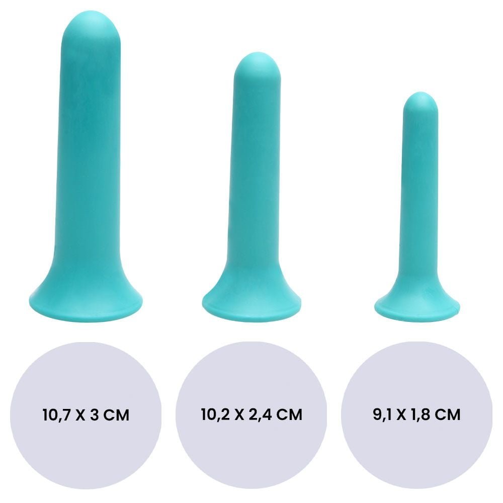 Trio Dilatadores Anal Vaginal Peridell Hot Flowers